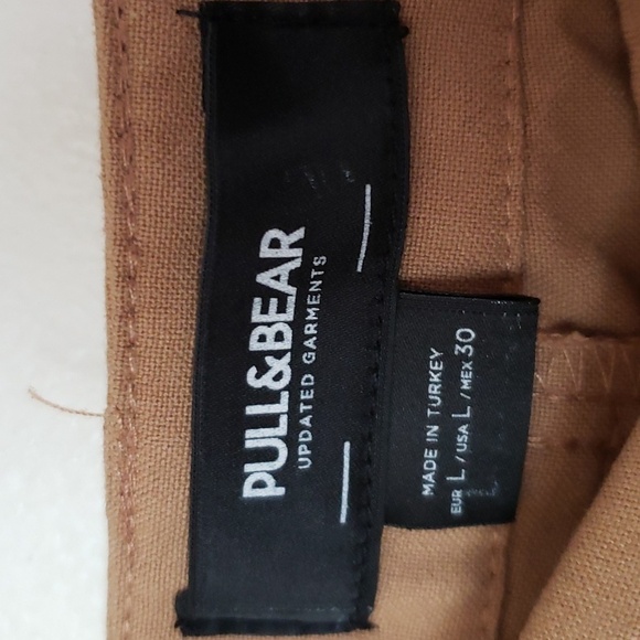 Pull & Bear tan trouser pants, career pants, women's size large - Picture 4 of 8